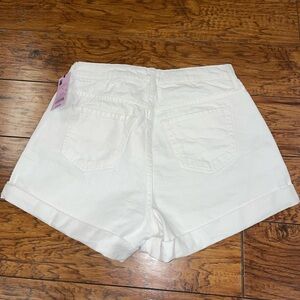 White Denim Shorts